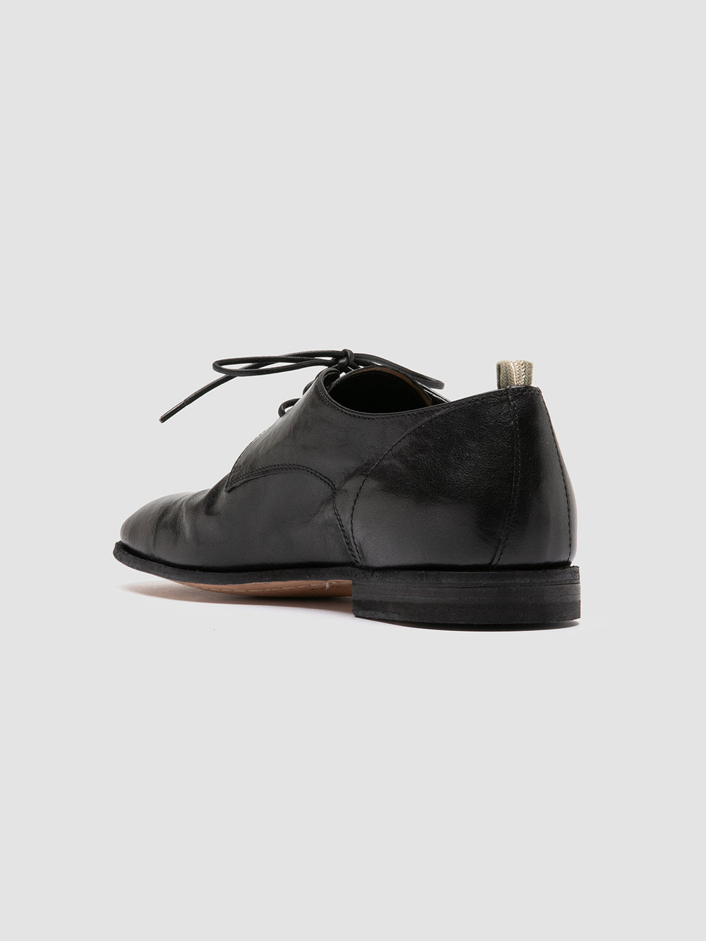 SOLITUDE 002 - Black Leather Derby Shoes - Image 4