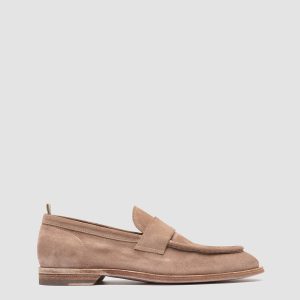 SOUND 001 - Taupe Suede Penny Loafers