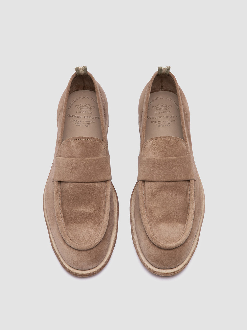 SOUND 001 - Taupe Suede Penny Loafers - Image 2