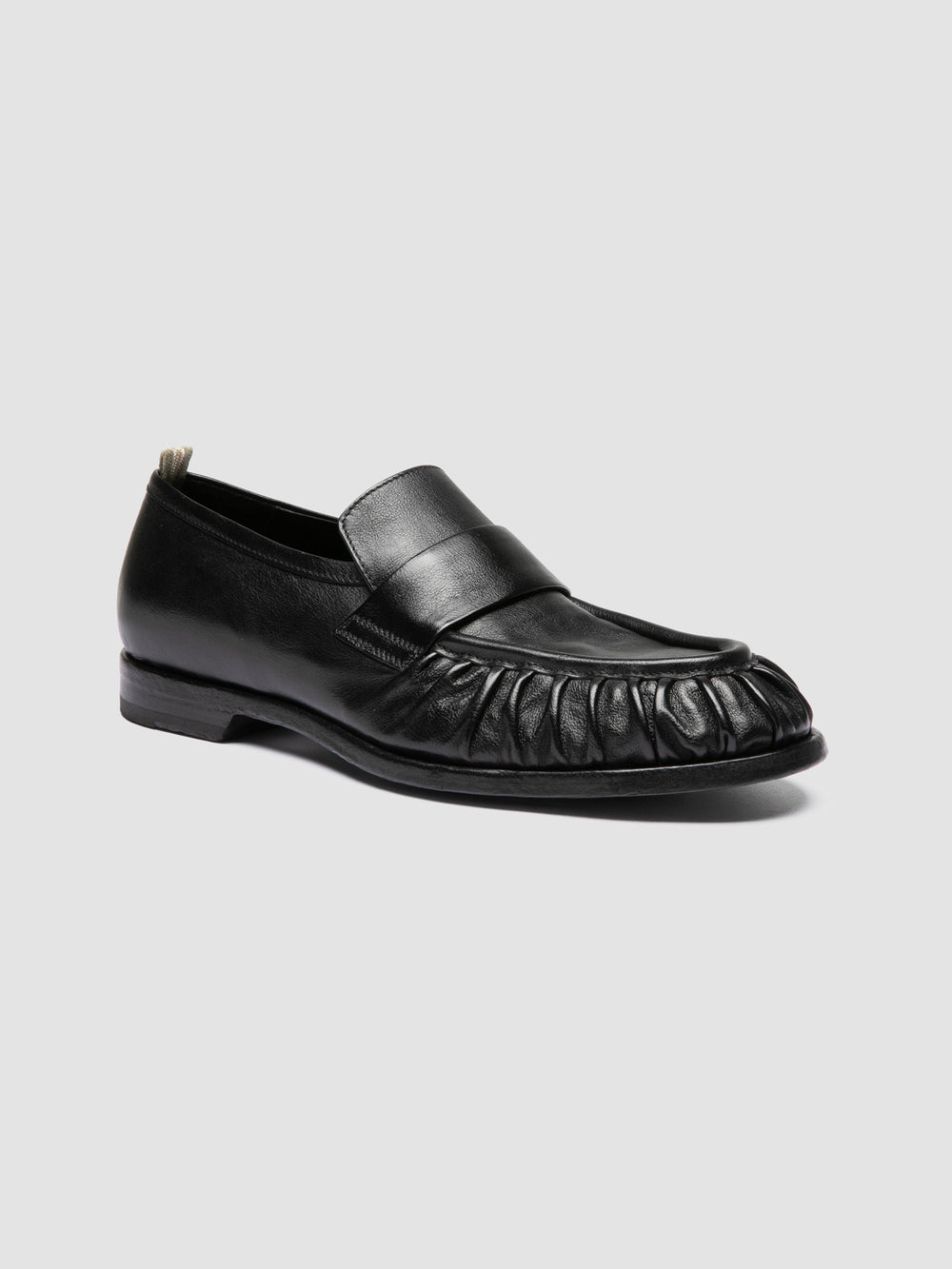 SOUND 008_W - Black Leather Penny Loafers - Image 3