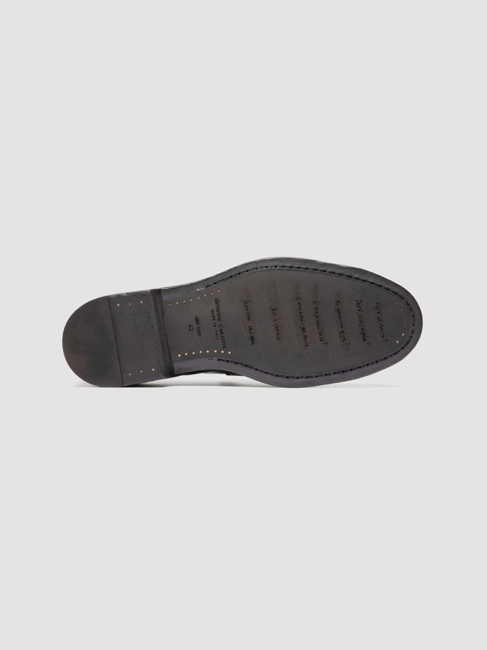 SOUND 008_W - Black Leather Penny Loafers - Image 5