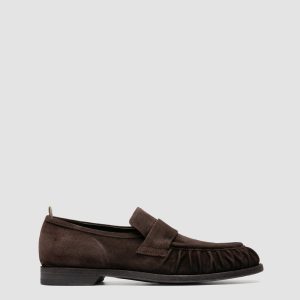 SOUND 008_W - Brown Suede Penny Loafers