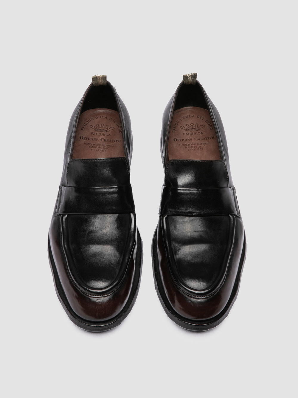 SOUND 010_W - Brown Leather Penny Loafers - Image 2