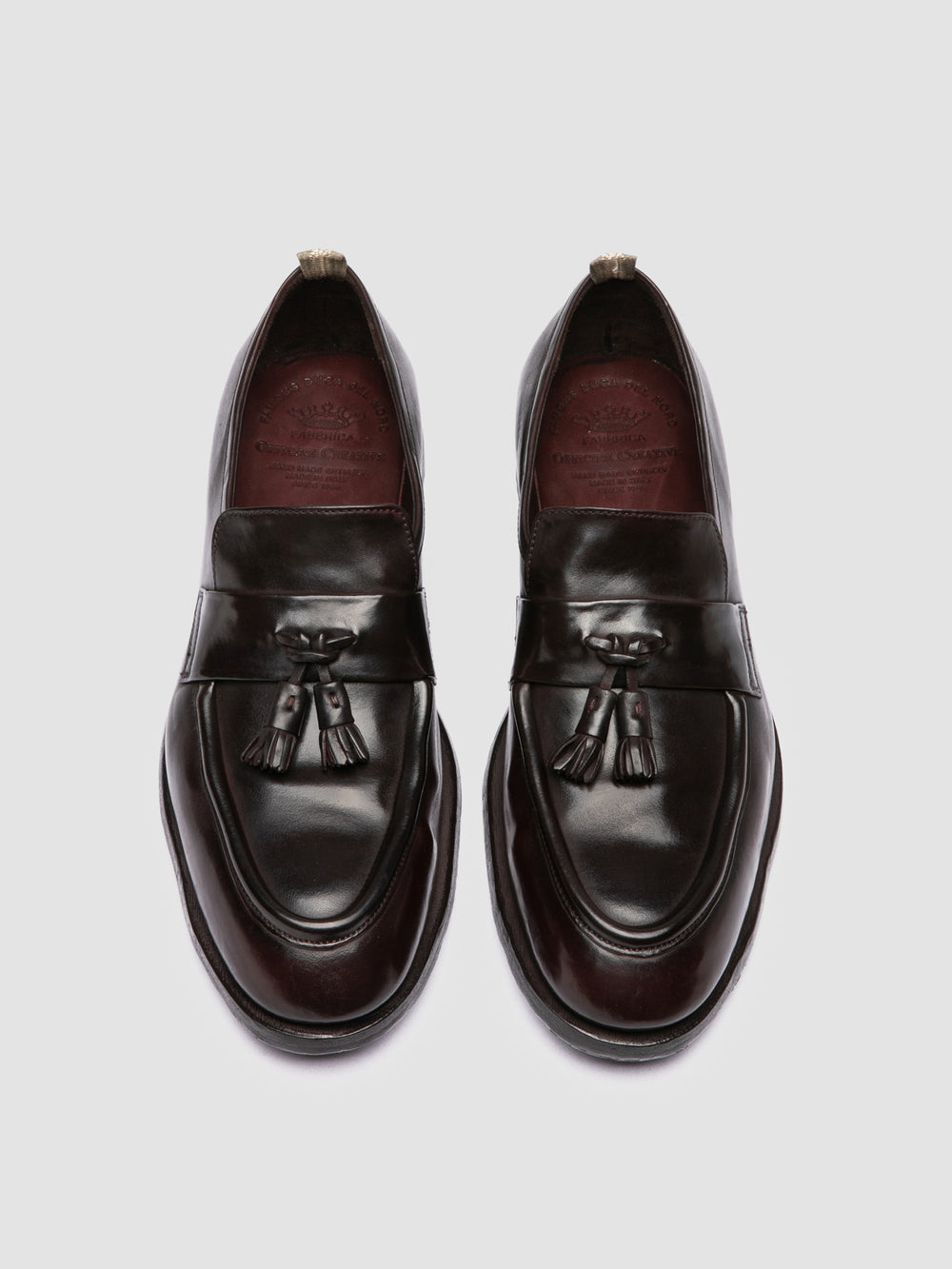 SOUND 011_W - Brown Leather Tassel Loafers - Image 2