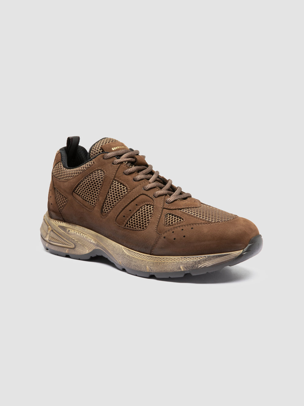SUPURBIA 001 - Brown Leather Low Top Sneakers - Image 3