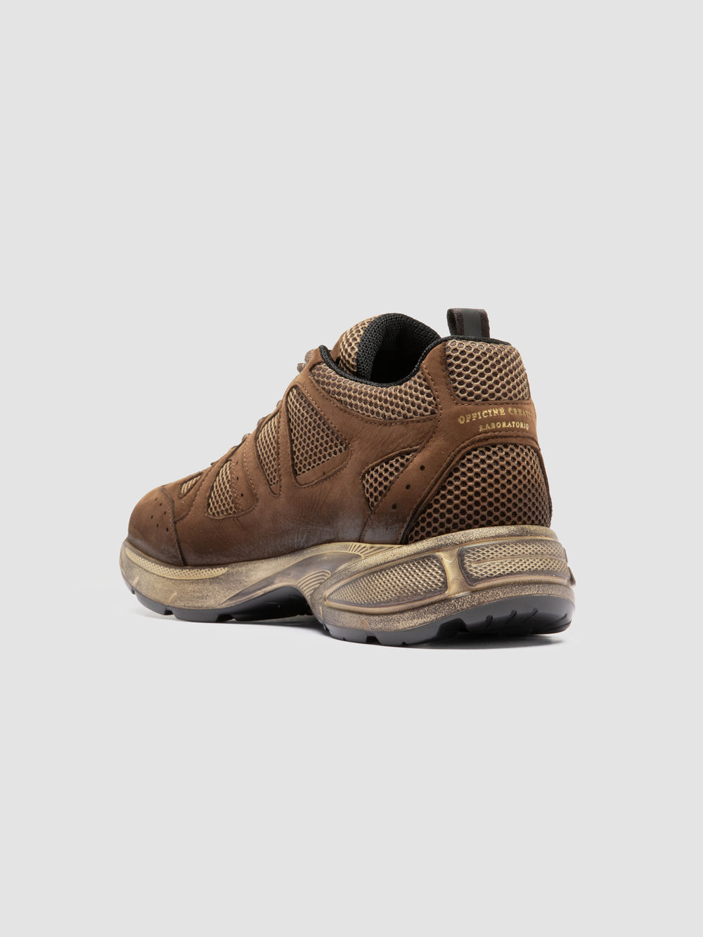 SUPURBIA 001 - Brown Leather Low Top Sneakers - Image 4