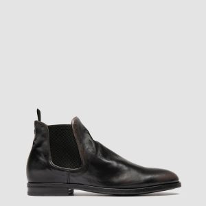 VANDERBILT CAOU 002 - Grey Leather Chelsea Boots