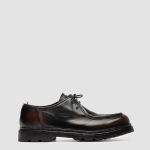 VOLCOV FLEXI 001 - Brown Leather Derby Shoes