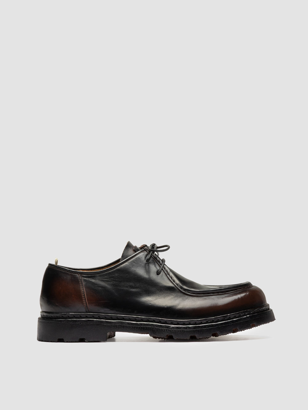 VOLCOV FLEXI 001 - Brown Leather Derby Shoes