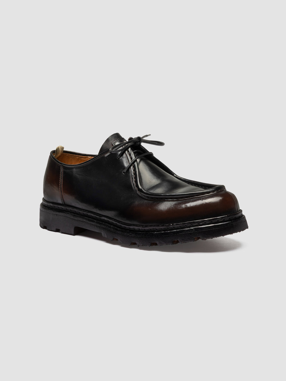 VOLCOV FLEXI 001 - Brown Leather Derby Shoes - Image 3