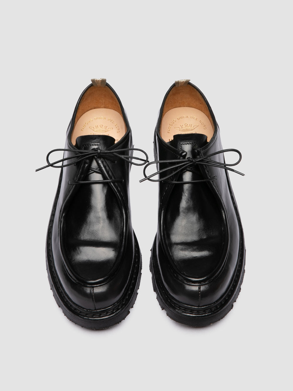VOLCOV FLEXI 001 - Black Leather Derby Shoes - Image 2