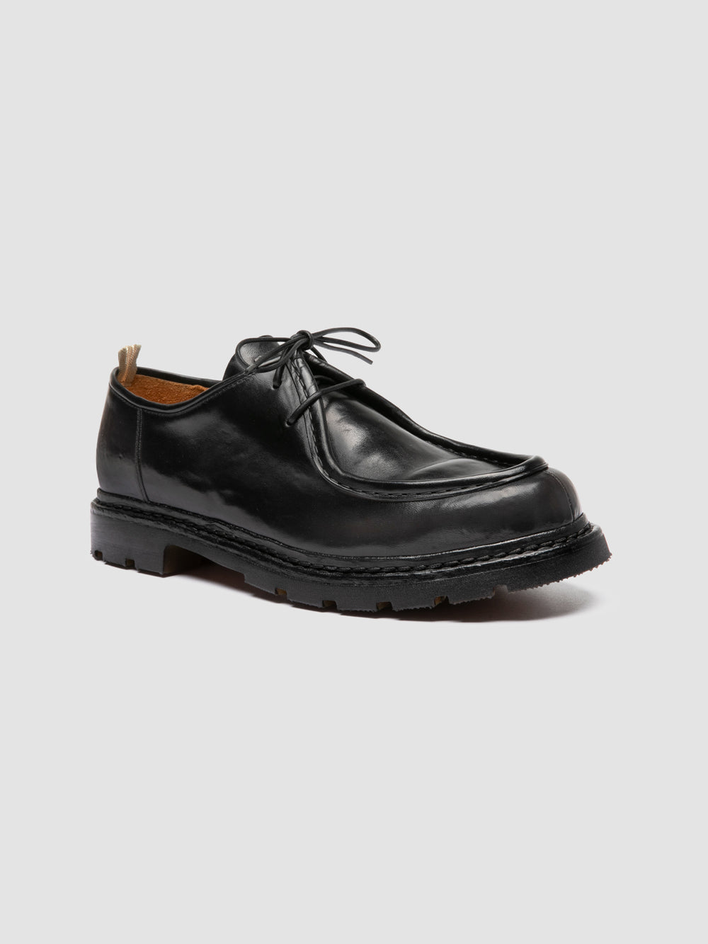 VOLCOV FLEXI 001 - Black Leather Derby Shoes - Image 3