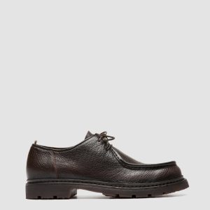 VOLCOV FLEXI 001 - Brown Leather Derby Shoes
