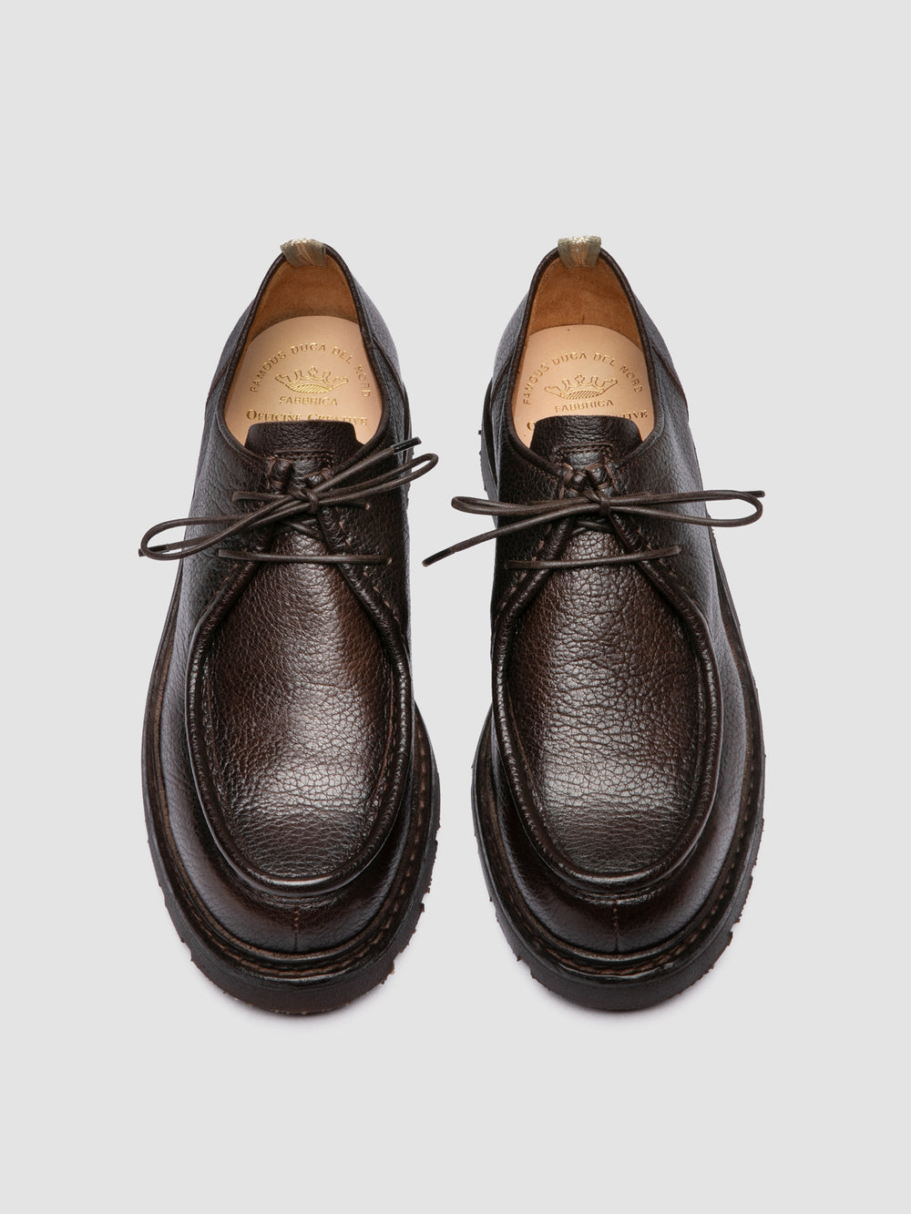 VOLCOV FLEXI 001 - Brown Leather Derby Shoes - Image 2