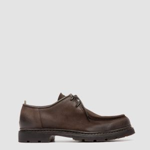 VOLCOV FLEXI 001 - Brown Suede Derby Shoes