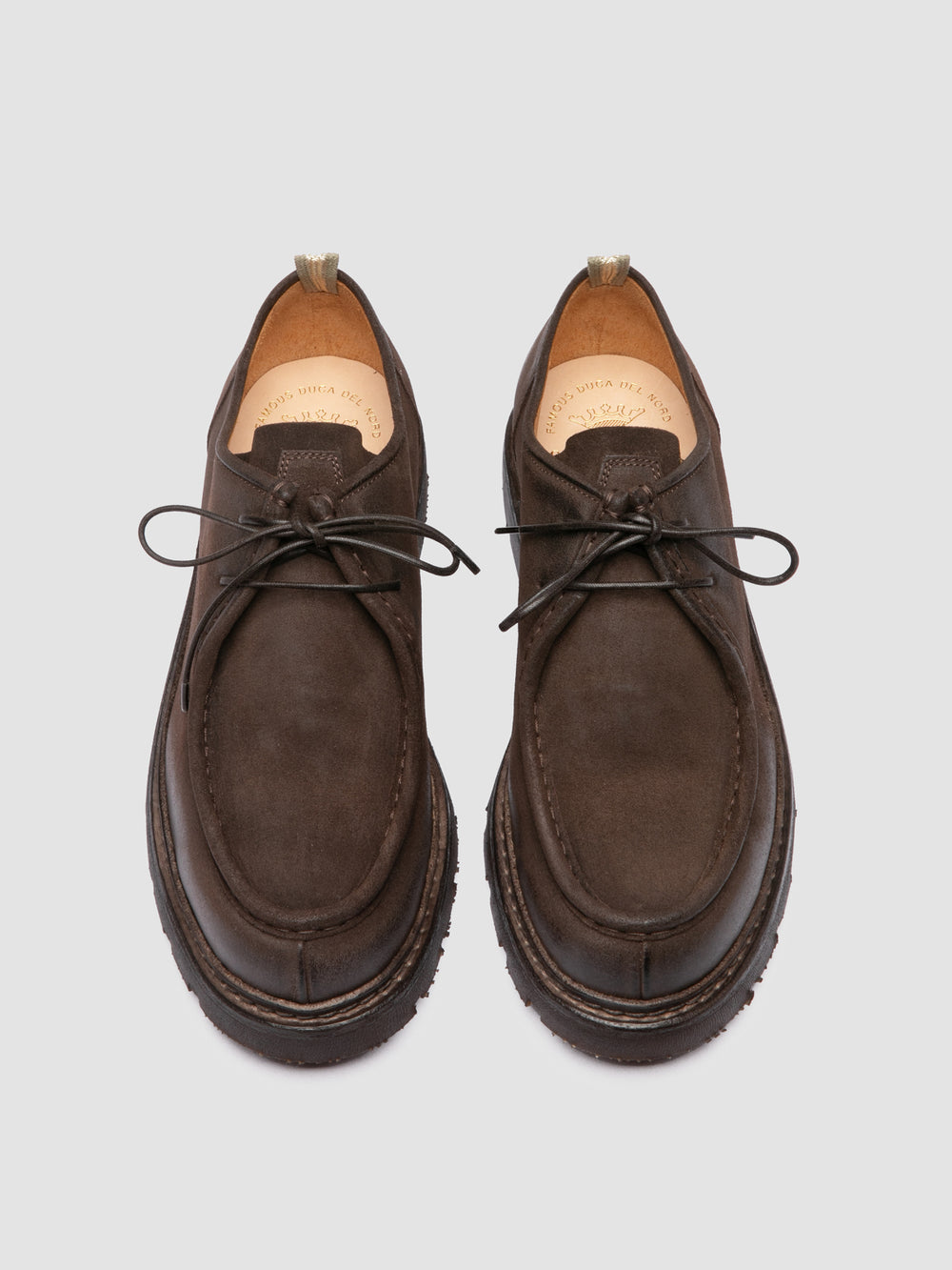 VOLCOV FLEXI 001 - Brown Suede Derby Shoes - Image 2