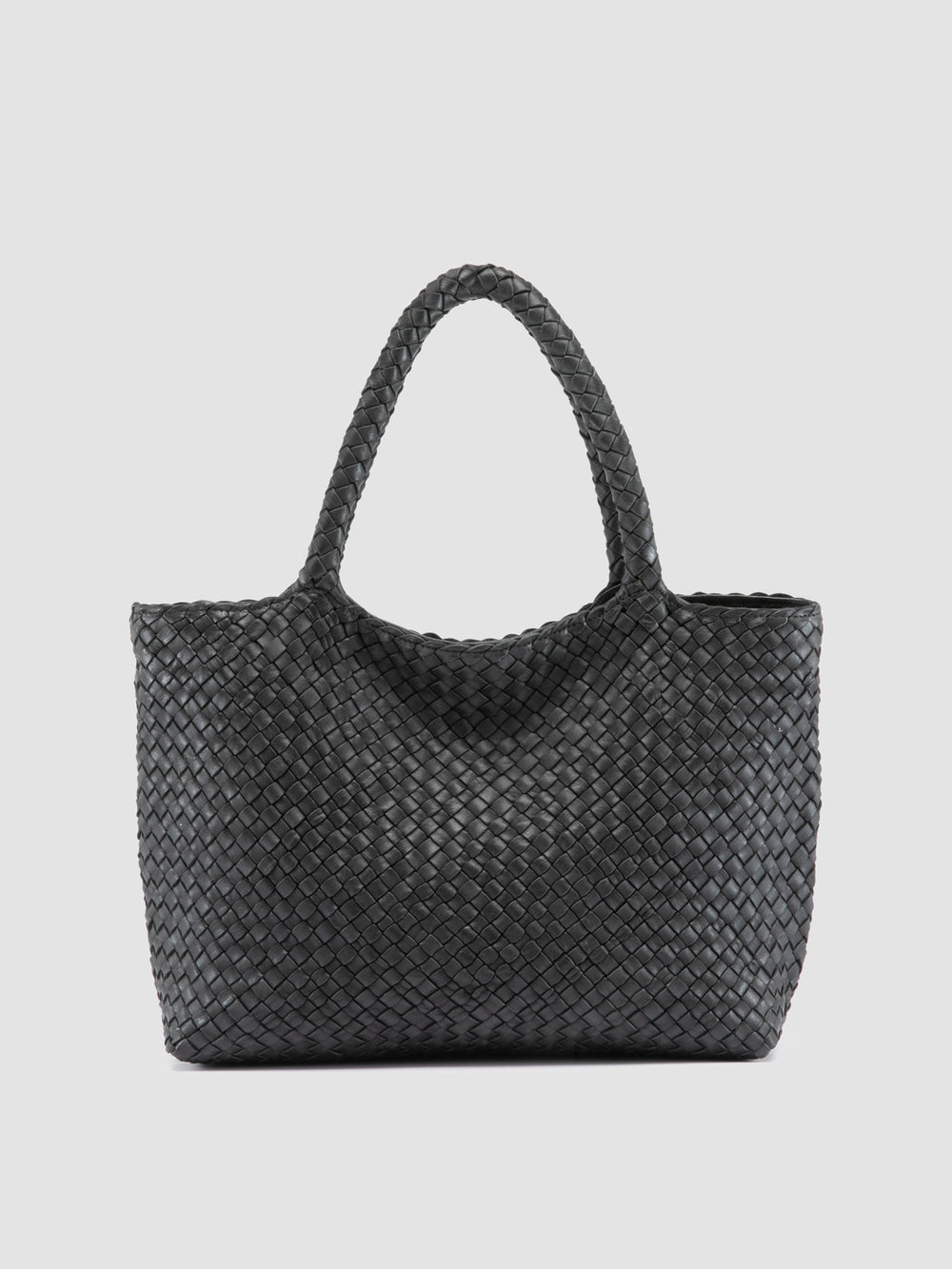 RAQUEL 001 - Black Leather Shoulder Bag