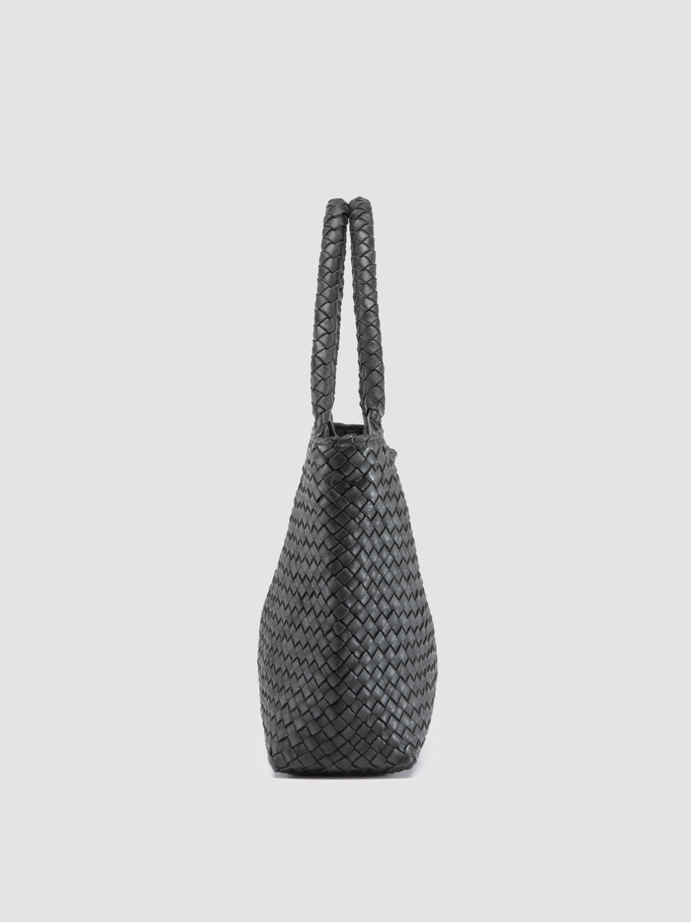 RAQUEL 001 - Black Leather Shoulder Bag - Image 4