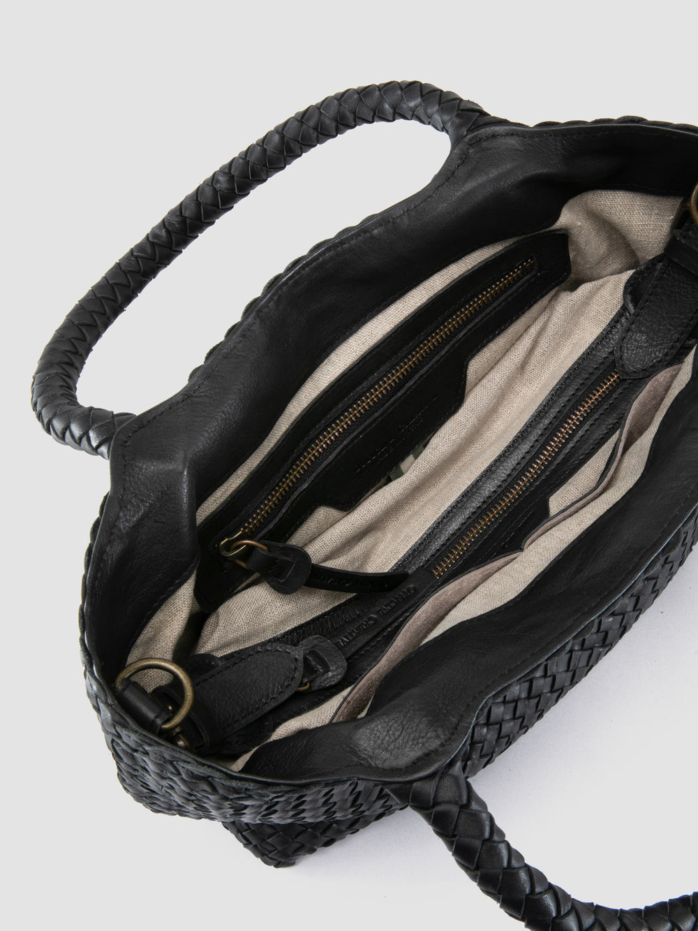 RAQUEL 001 - Black Leather Shoulder Bag - Image 7