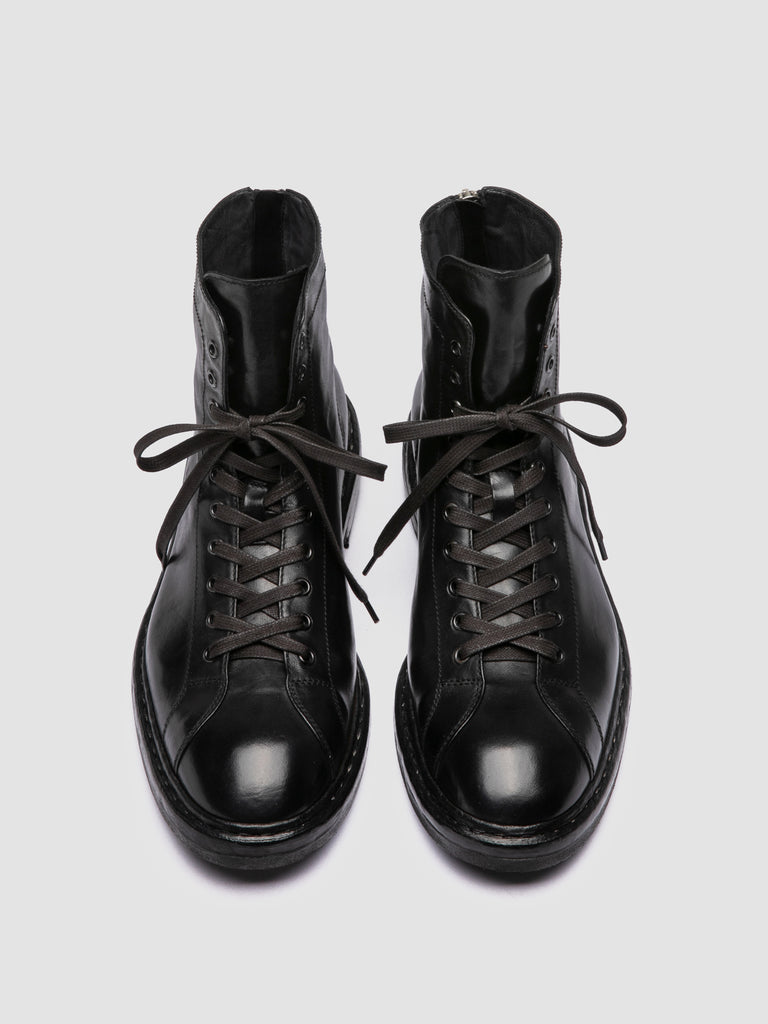 CONCEPT 001 - Black Leather Zip Boots-hover