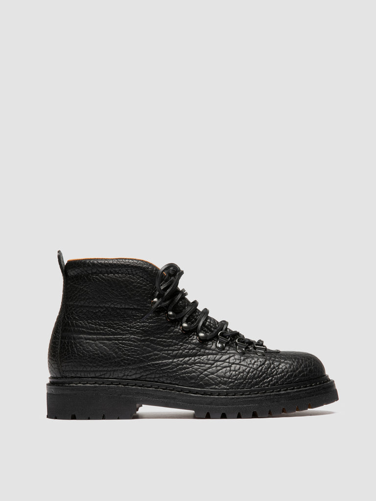ARTIK FLEXI 002 - Black Leather Lace Up Boots