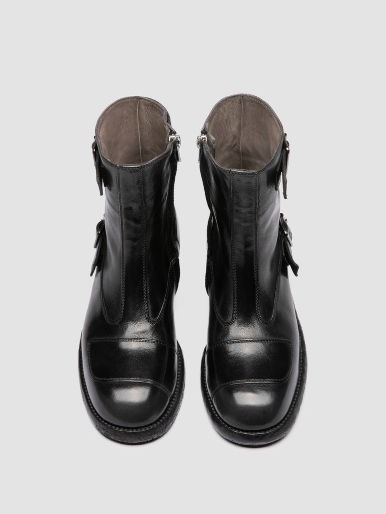EPHYMERAL 003 - Black Leather Zipped Boots-hover