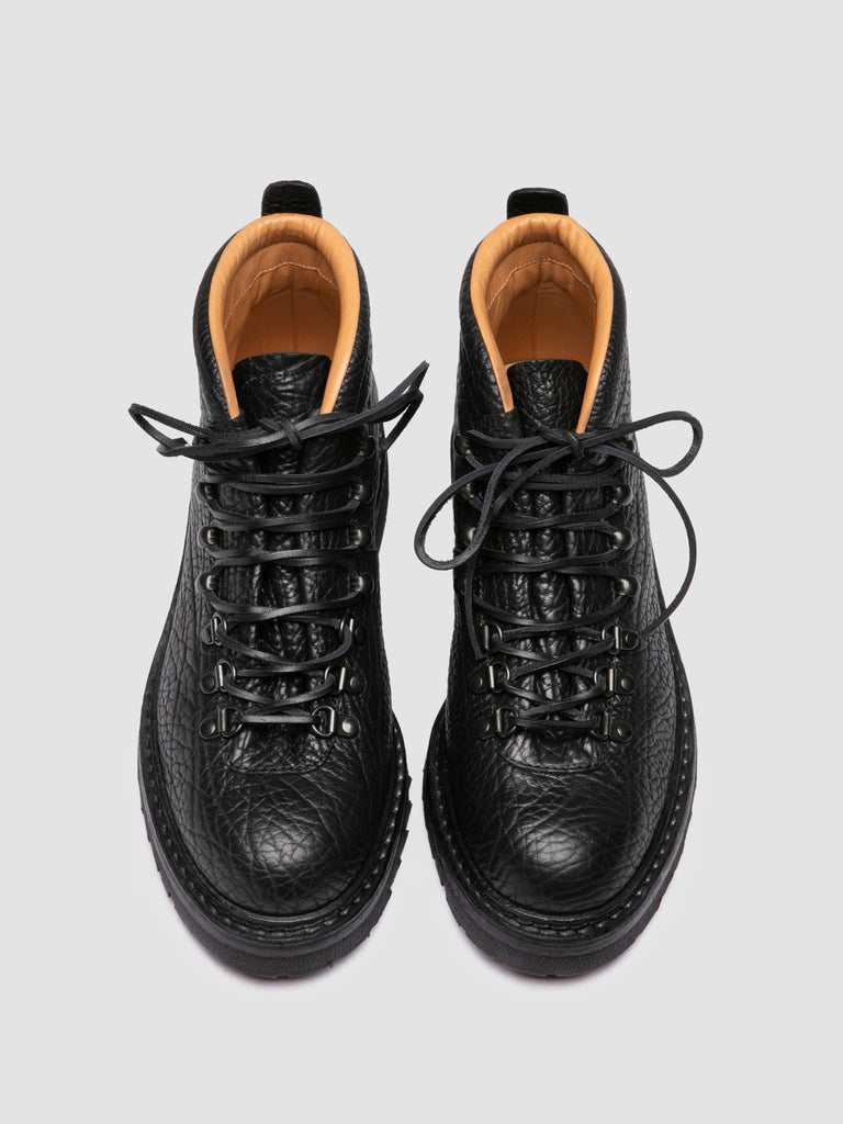 ARTIK FLEXI 002 - Black Leather Lace Up Boots-hover