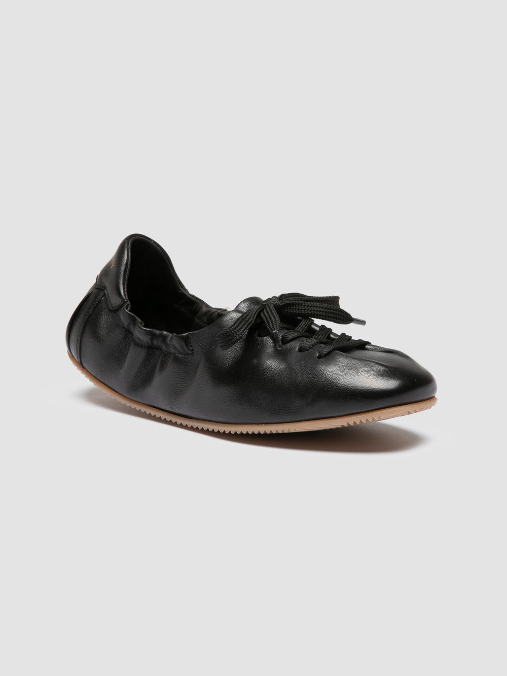 BALLET 101 - Black Leather Sneakers - Image 3