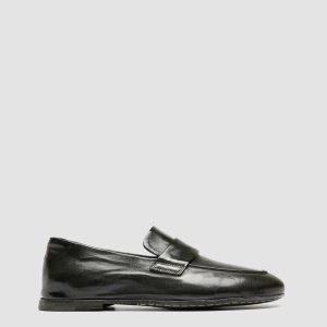 BLAIR DD 001 - Green Leather Penny Loafers
