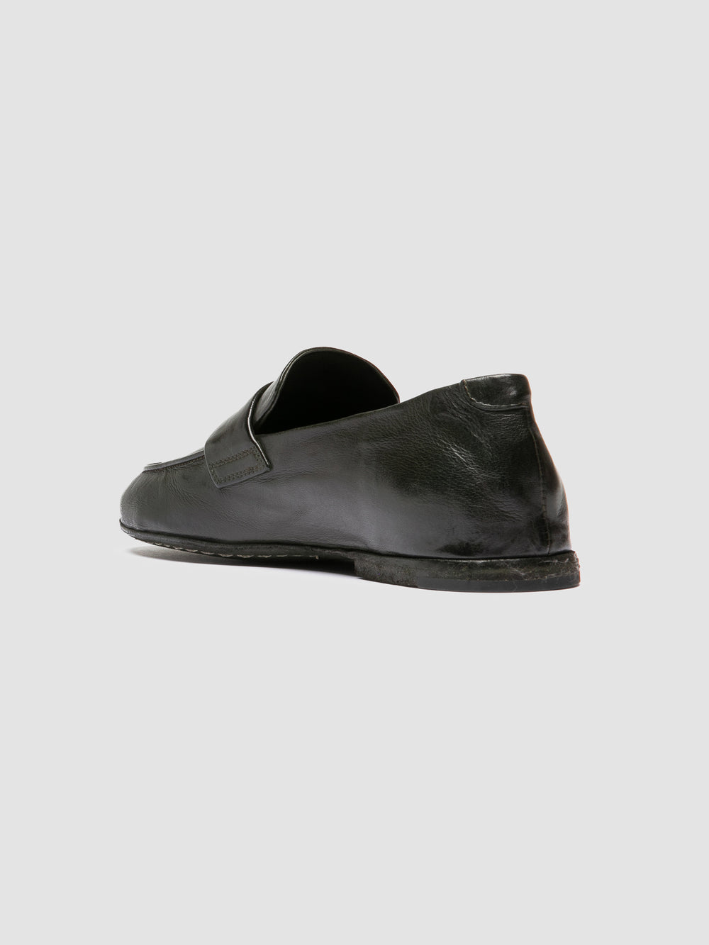 BLAIR DD 001 - Green Leather Penny Loafers - Image 4