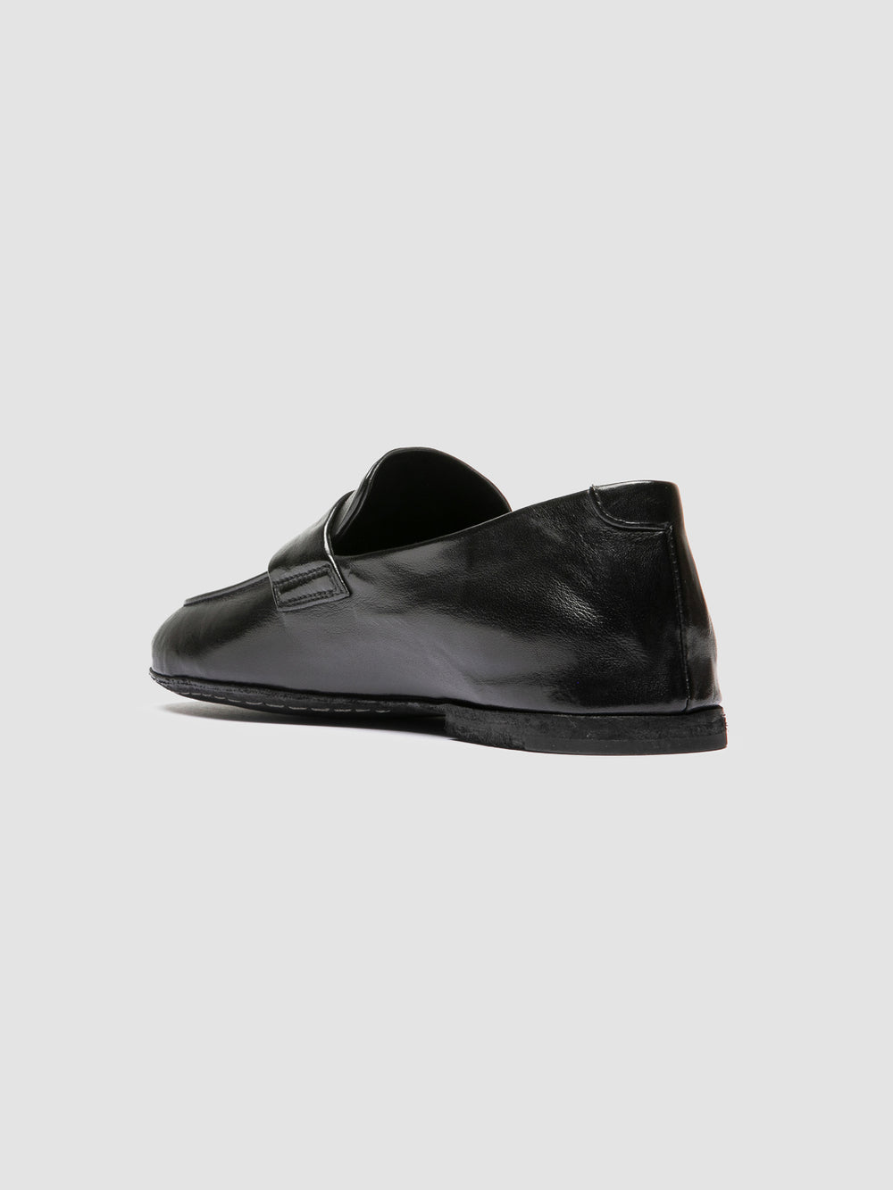 BLAIR DD 001 - Black Leather Penny Loafers - Image 4