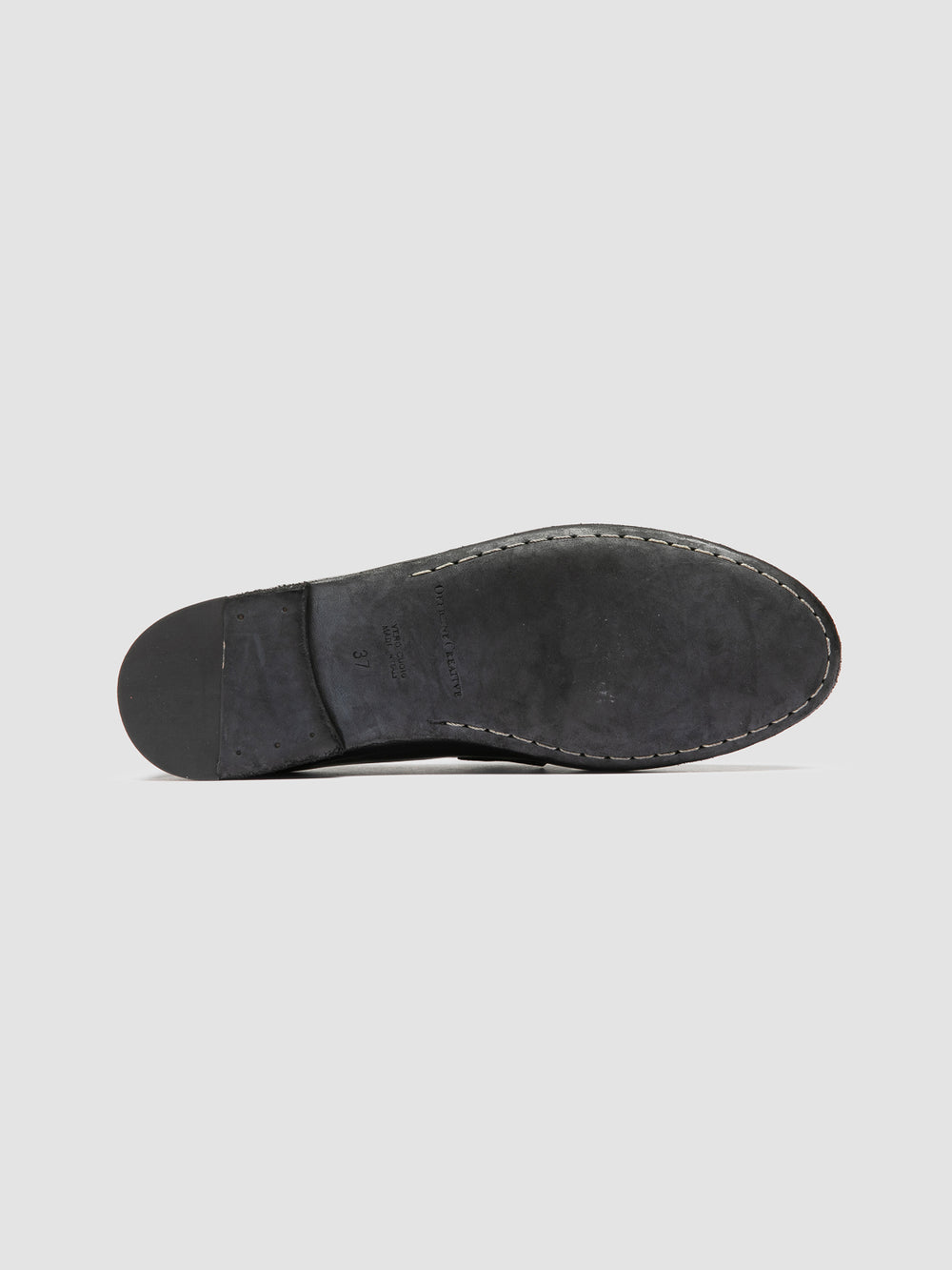 BLAIR DD 001 - Black Leather Penny Loafers - Image 5
