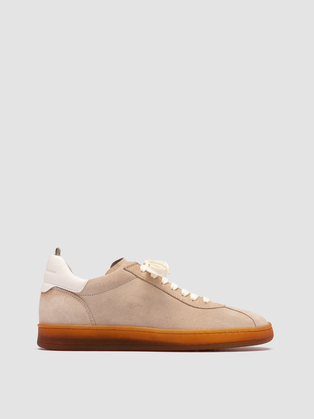 GINNASIO 101 - Beige Leather and Suede Sneakers