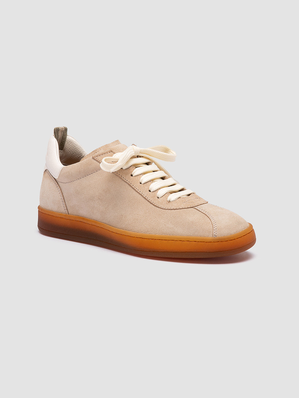 GINNASIO 101 - Beige Leather and Suede Sneakers - Image 3