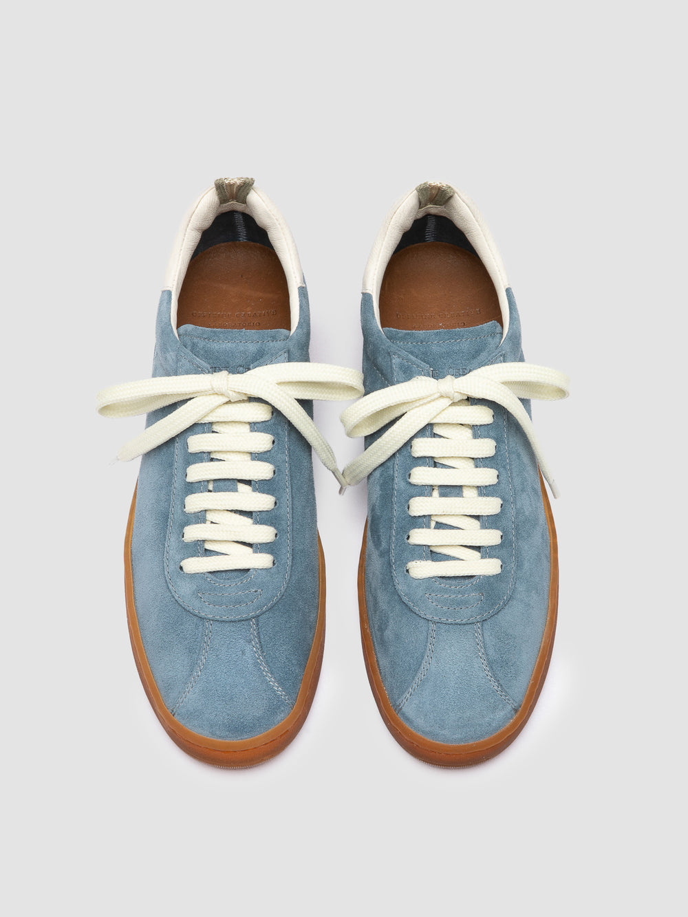 GINNASIO 101 - Blue Leather and Suede Sneakers - Image 2