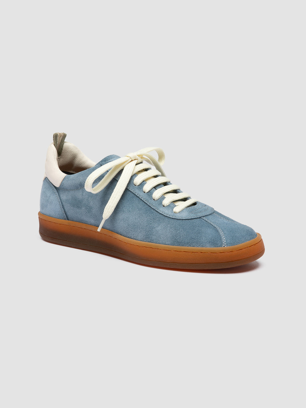 GINNASIO 101 - Blue Leather and Suede Sneakers - Image 3