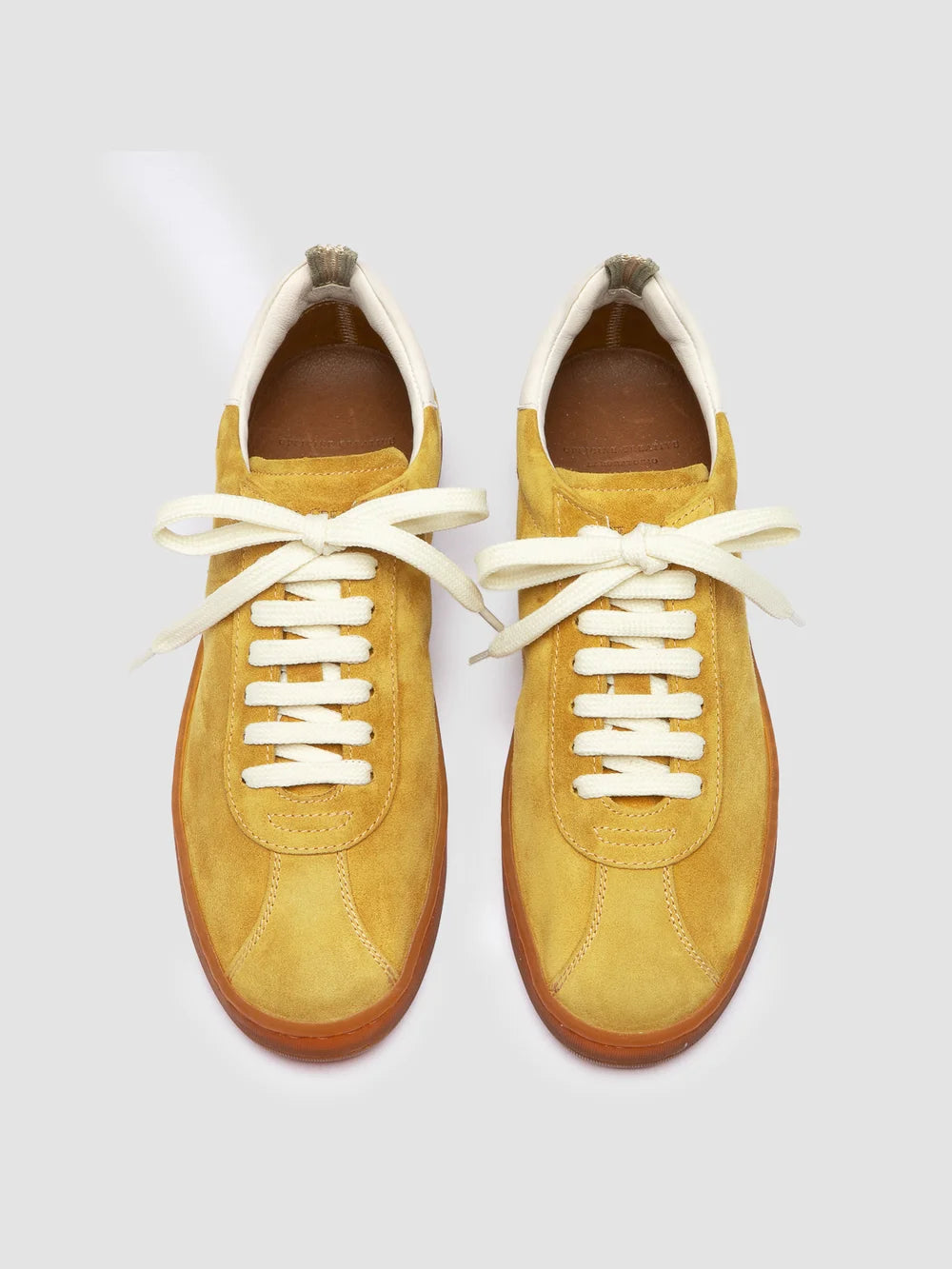 GINNASIO 101 - Yellow Leather and Suede Sneakers - Image 2