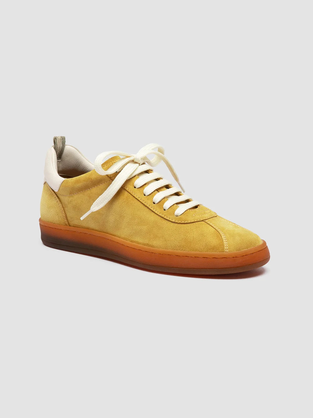GINNASIO 101 - Yellow Leather and Suede Sneakers - Image 3