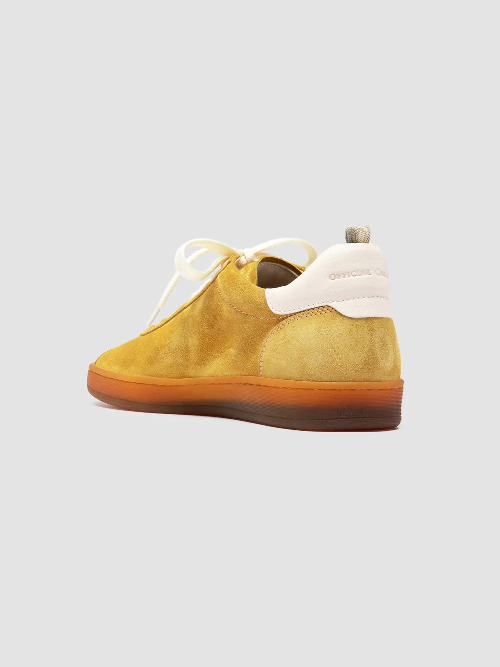 GINNASIO 101 - Yellow Leather and Suede Sneakers - Image 4