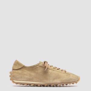 JARRED 101 - Beige Suede Low-Top Sneakers