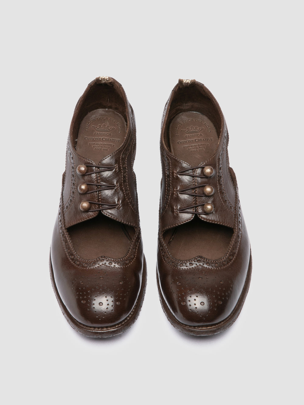KALLIOPI 005 - Brown Leather Derby Shoes - Image 2