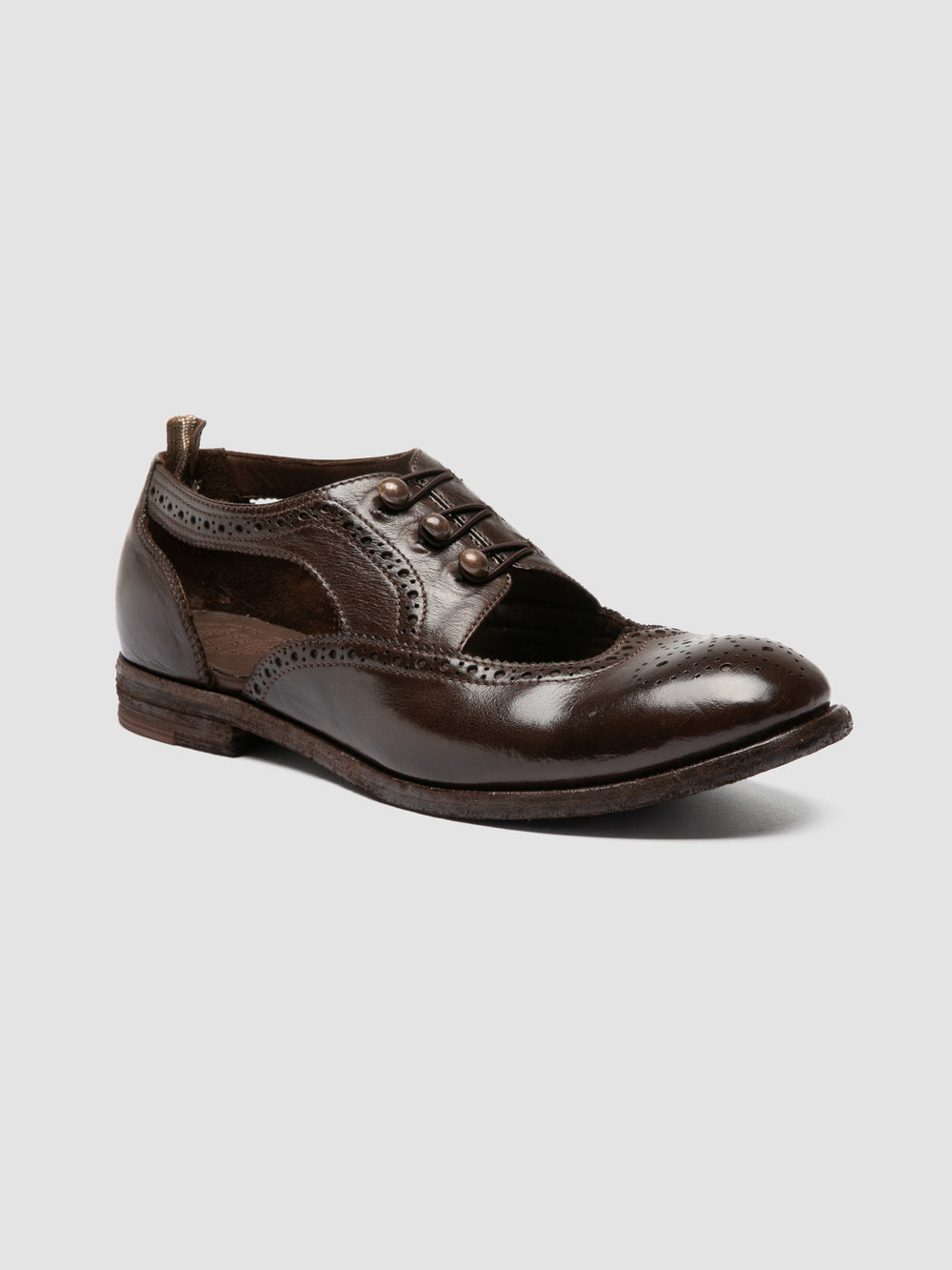 KALLIOPI 005 - Brown Leather Derby Shoes - Image 3