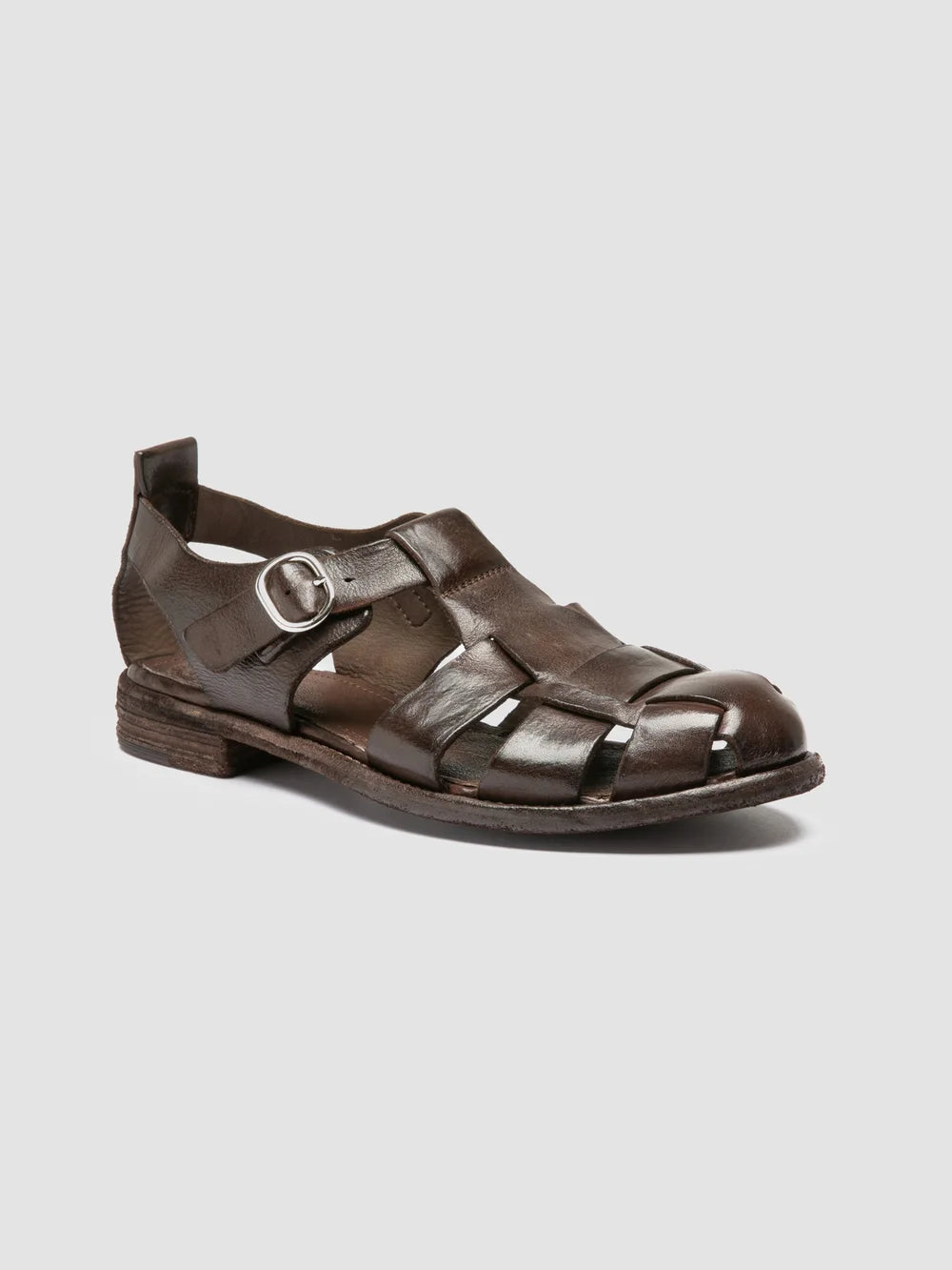 LEXIKON 536 - Brown Leather Sandals - Image 3