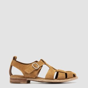 LEXIKON 536 - Camel Suede Sandals