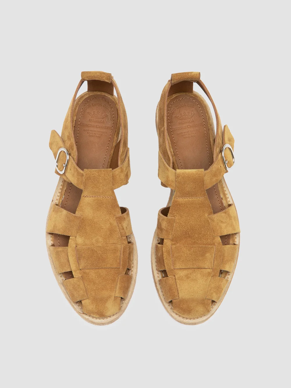 LEXIKON 536 - Camel Suede Sandals - Image 2