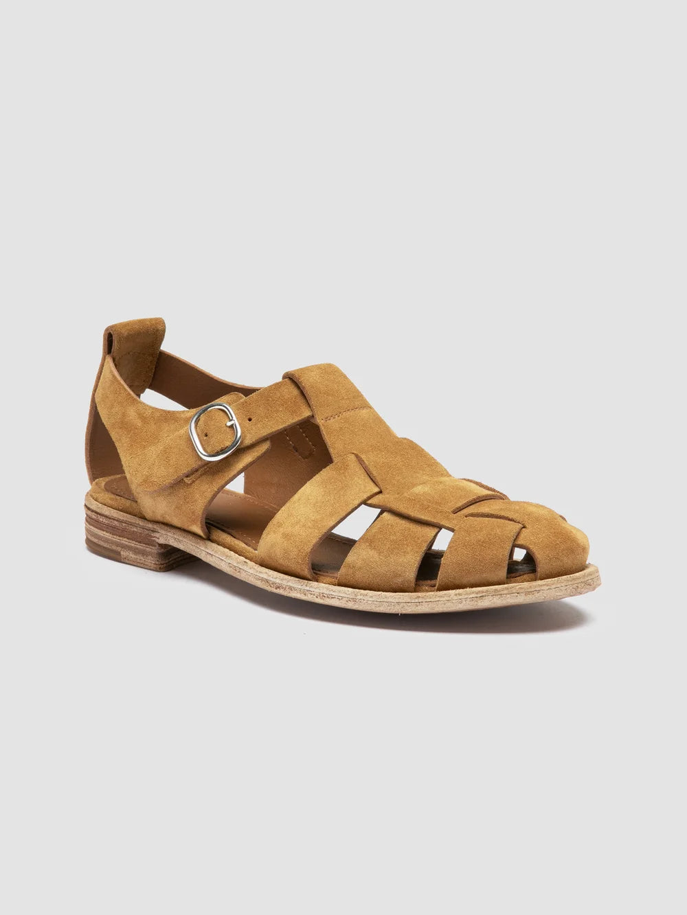 LEXIKON 536 - Camel Suede Sandals - Image 3