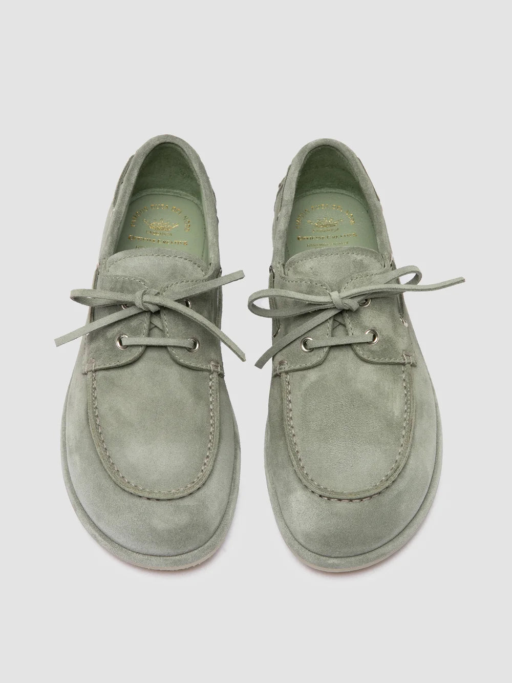 LOVE 101 - Green Suede Boat Shoes - Image 2