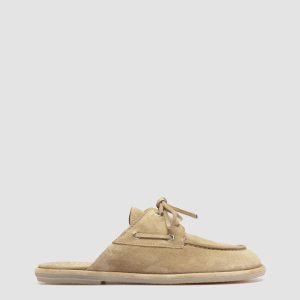LOVE 106 - Beige Suede Mule Sandals