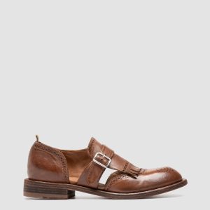 RUGGED 119 - Brown Leather Monk shoes
