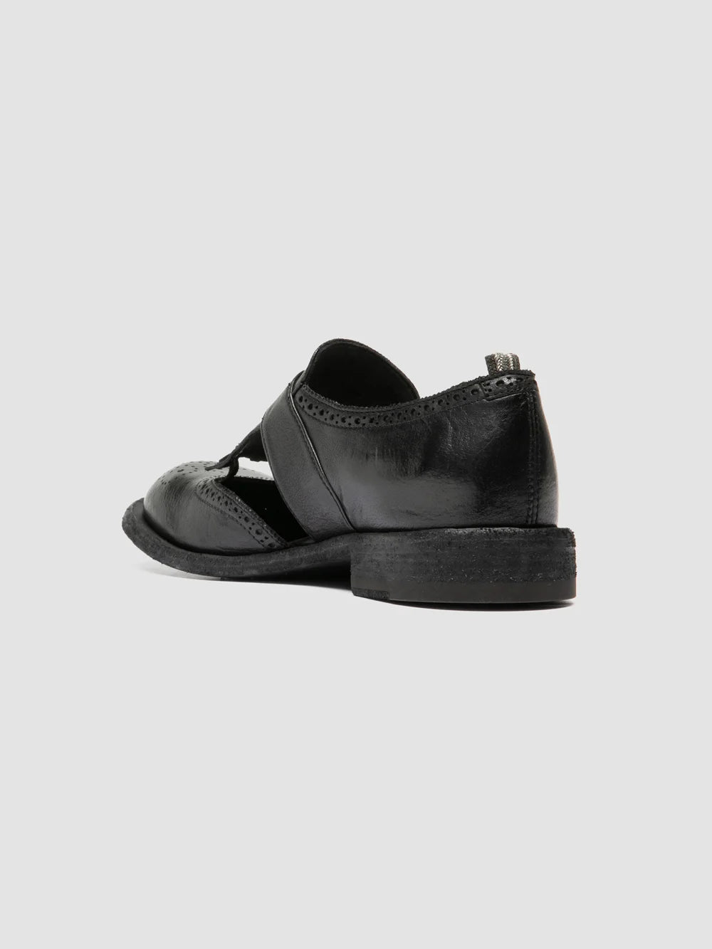 RUGGED 119 - Black Leather Monk shoes - Image 4